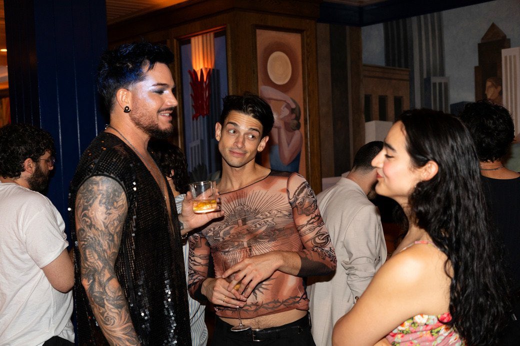 AdamL_Daily's tweet photo. 📷|“To celebrate Pride Month, Adam Lambert teamed up with Jean Paul Gaultierfragrances to host a star-studded evening at The Manner in New York City.
The soirée brought together an eclectic mix of fashion, beauty, music, and nightlife personalities… Soundtracking the evening was Australian singer and DJ Sam Quealy, who treated guests to a preview of unreleased tracks from Lambert's forthcoming album ADAM, out July 10.”