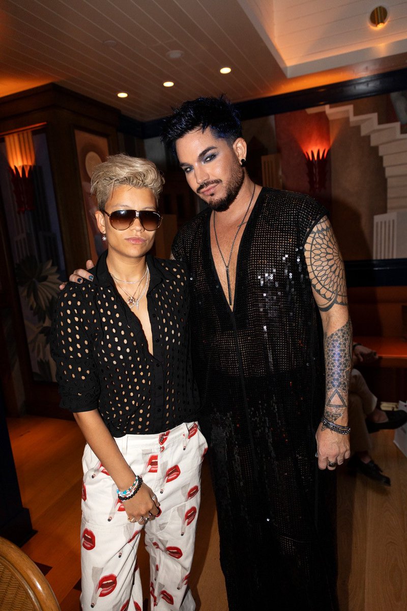 AdamL_Daily's tweet photo. 📷|“To celebrate Pride Month, Adam Lambert teamed up with Jean Paul Gaultierfragrances to host a star-studded evening at The Manner in New York City.
The soirée brought together an eclectic mix of fashion, beauty, music, and nightlife personalities… Soundtracking the evening was Australian singer and DJ Sam Quealy, who treated guests to a preview of unreleased tracks from Lambert's forthcoming album ADAM, out July 10.”