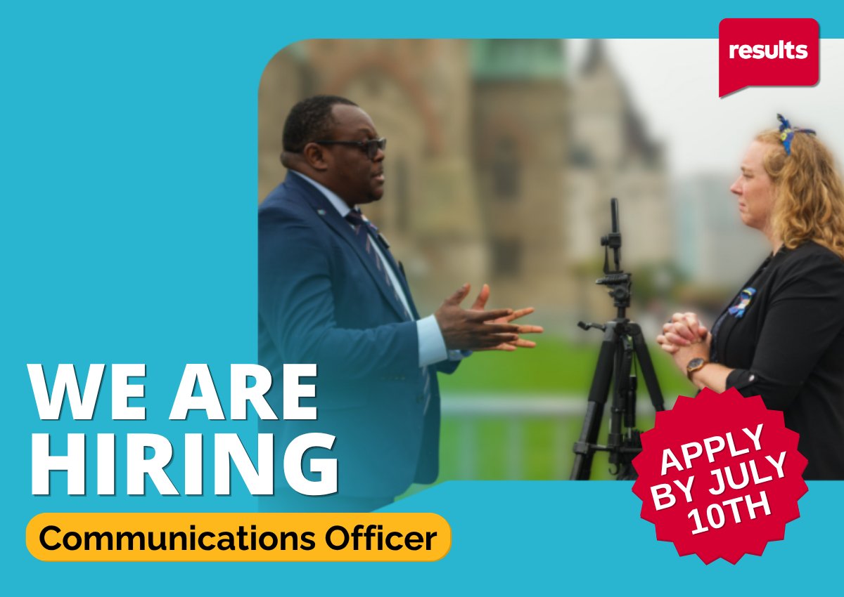 ResultsCda's tweet photo. NOW #HIRING: Communications Officer 🔍

Are you a dynamic individual wanting to leverage your communications know-how to contribute to positive change in the world and empower others to do the same? This might be the role for you!

Learn more and apply by July 10th ⏰👇
https://t.co/9HSE86DvLX