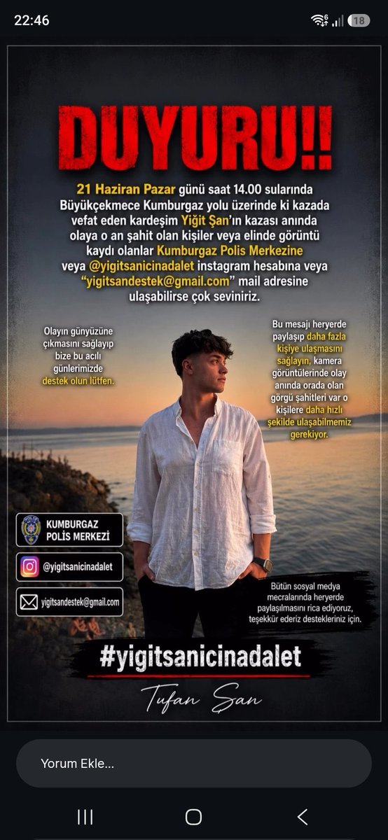 germiyanaoglu's tweet photo. @YMinguzzi78568 Yiğidimiz için adelet arıyoruz https://t.co/gk4NC6jxid
