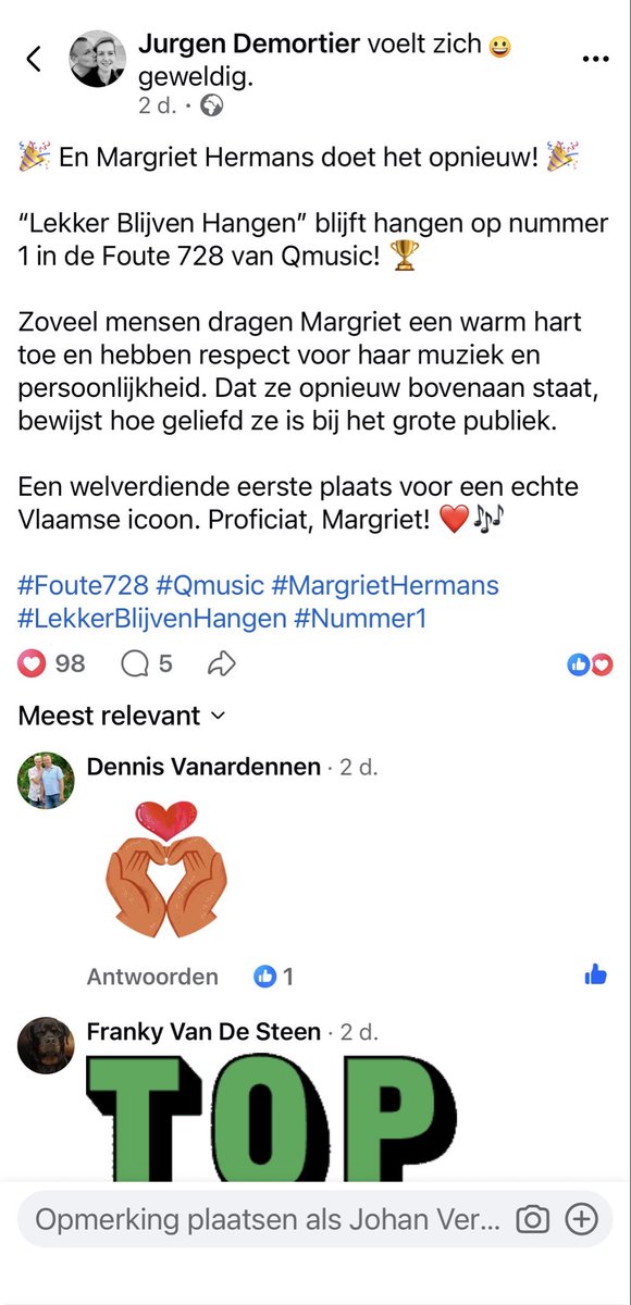 JohanVerstreken's tweet photo. Haar mama was en blijft zeker trots op #Celien. ❤️
Wat een sterke jonge dame.
Wat een prachtige stem. 🎤
De appel valt niet ver van de boom.
Genoten van haar eerste optreden,
na het afscheid van #Margriet,
op de Batjes in Roeselare.
29.06.2026 https://t.co/mKfkW5g7cn