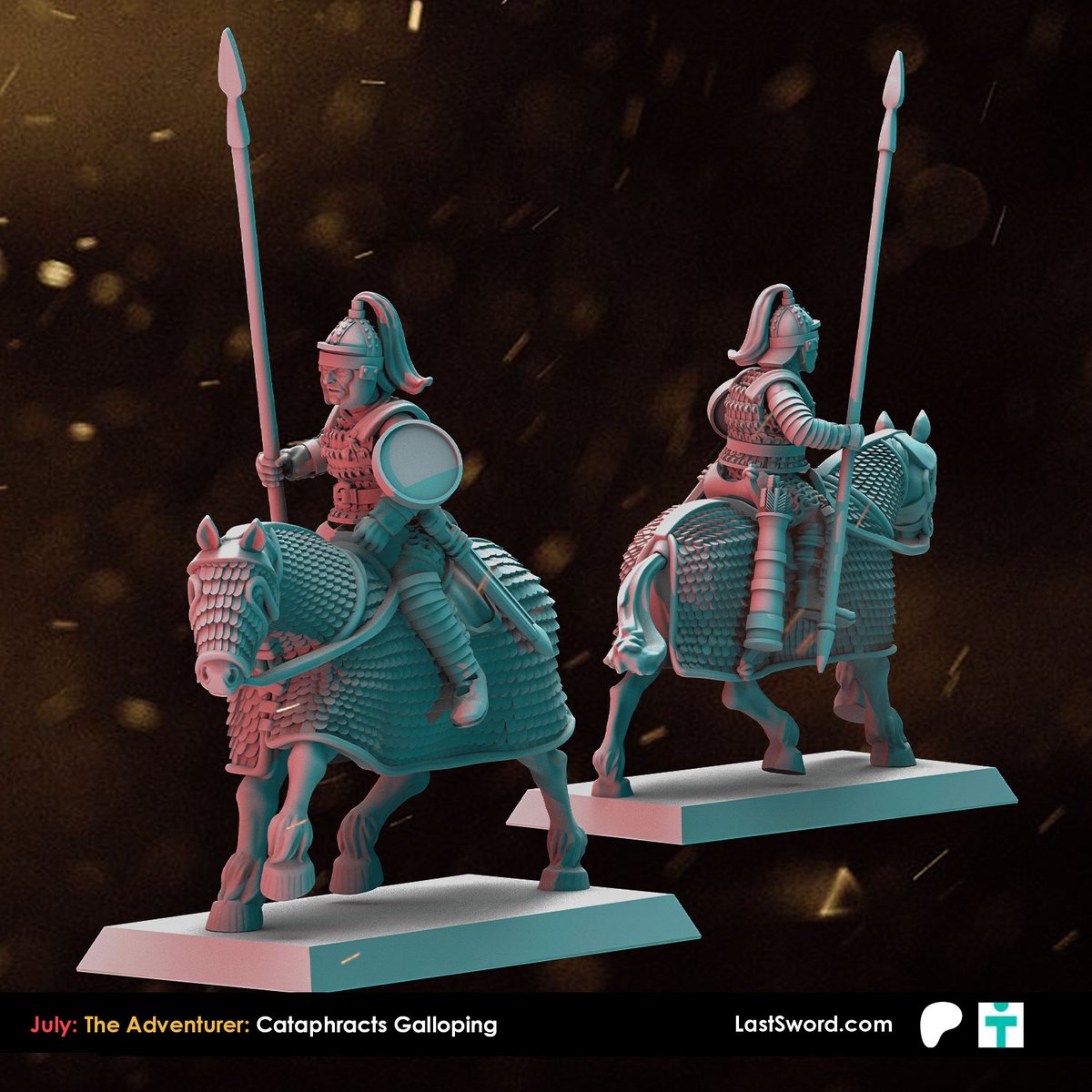LastSwordMinis's tweet photo. July Patreon: The Adventurer: Cataphracts Galloping
Preparing for the attack, they continue galloping behind the front line of their teammates.
Get yours soon at our Patreon.
-
#cataphract #lateroman #history #wargame #HailCaesar #SAGA:AgeofInvasions #Swordpoint #L’ArtdelaGuerre https://t.co/BZILsFNzTq