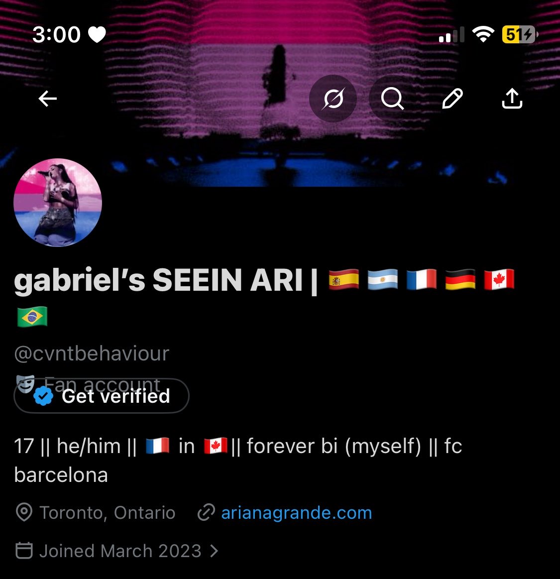 gabriel’s SEEIN ARI 7/31 | 🇪🇸🇦🇷🇫🇷🇨🇦🇧🇷 tweet media