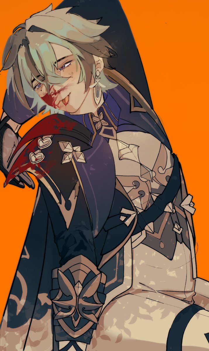 Introvert109q9's tweet photo. Lohen, what a mess.. 
#Lohen #genshinimpact https://t.co/TcmKmyNzEE