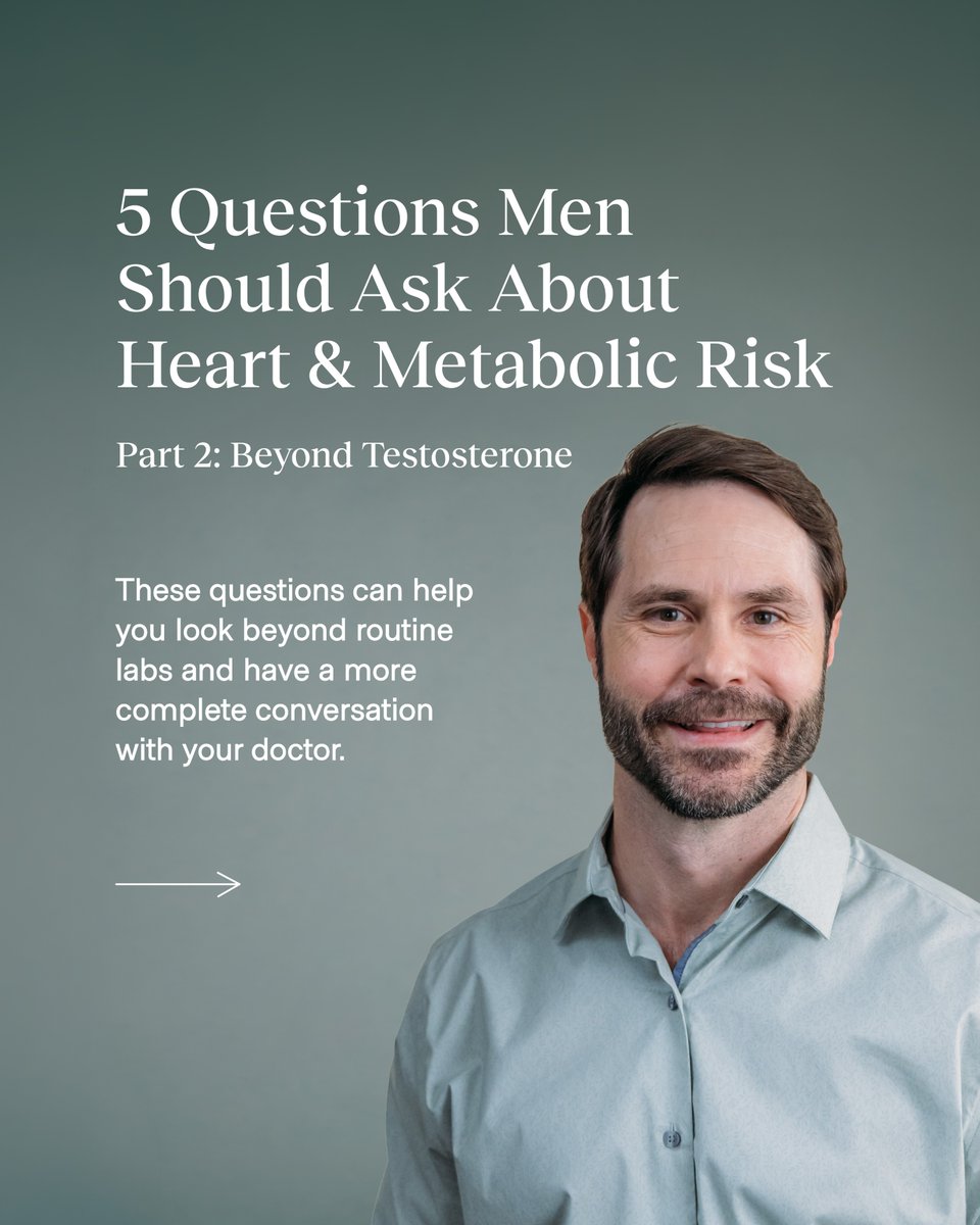 alignedmodern's tweet photo. Men’s heart health screening should not stop at a basic cholesterol panel. For many men, prevention starts with asking better questions before symptoms become harder to ignore. 

View the full breakdown on our Instagram: https://t.co/GLyjPQLaYe or visit https://t.co/WA5XnM9tAJ. https://t.co/1vSdxvWJqD