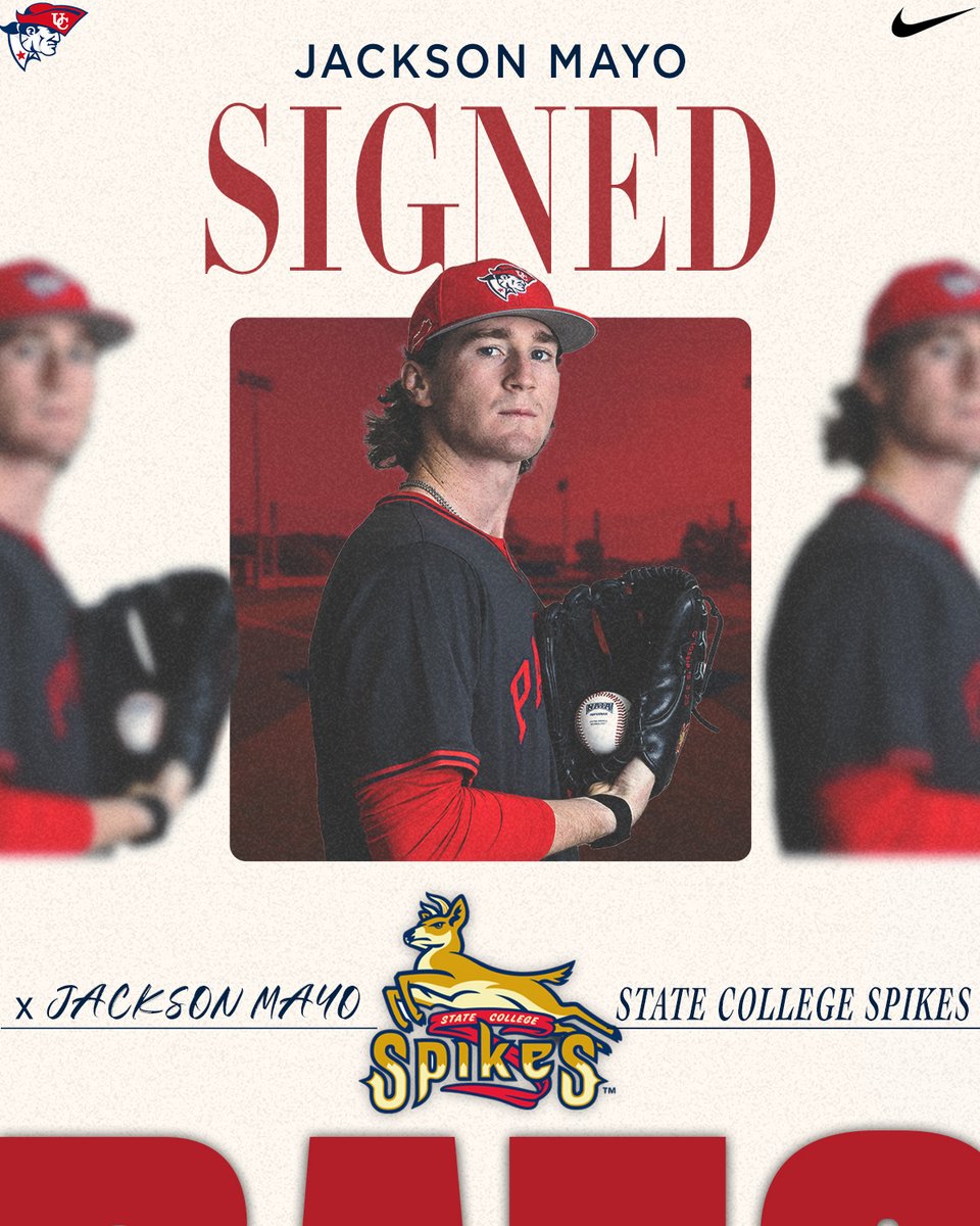 PatsBaseballUC's tweet photo. PRO PATRIOT! ✍️

Jackson Mayo signs with MLB Draft League's State College Spikes!

📰: https://t.co/adLUXeOTih

#OneBigTeam | #LTL https://t.co/Pa6wxw8ro6