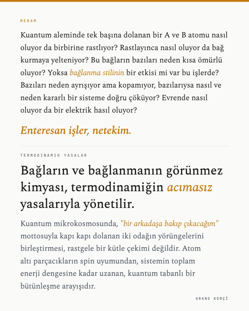 GKorci's tweet photo. İnstagramda bağlanma stilleri okuya okuya hatim edenler zaten biliyordur ama bağ ve bağlanma stilleri meselesine bir de kuantum aleminden, atom altı parçacık parçacık düzeyinden, termodinamiğin penceresinden bakmak isterseniz tekmili birden fotolarda. https://t.co/B7eyONS7FX