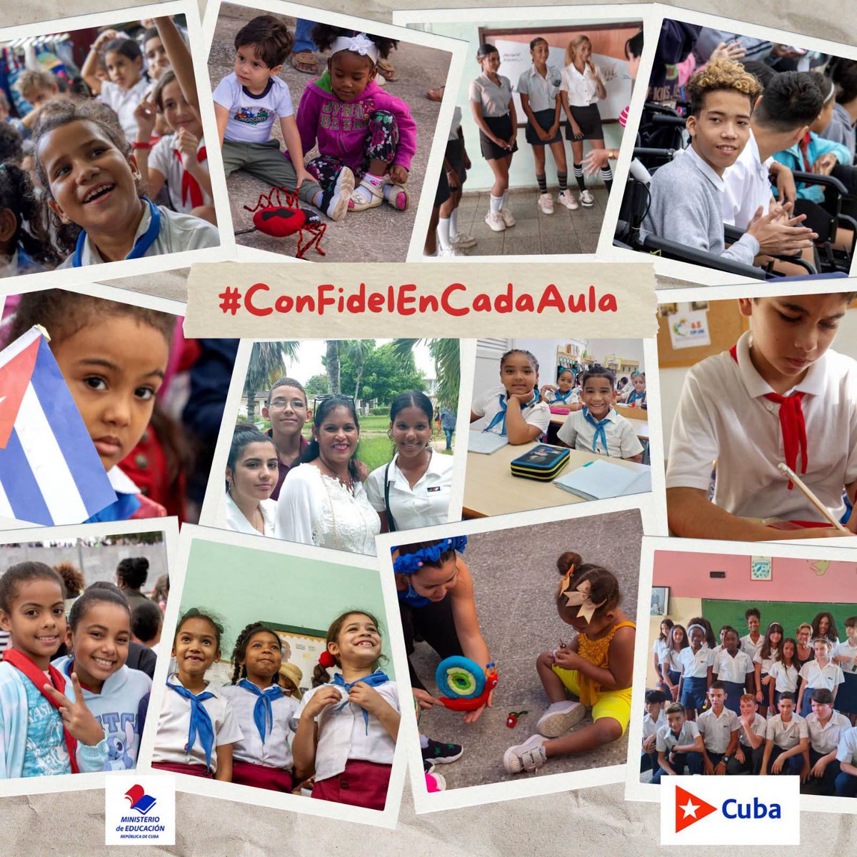 BaezCamara59470's tweet photo. Para ellos trabajamos, creamos y reinventarse porque ellos son la esperanza del mundo
 #CubaEsRevolución https://t.co/SlpHslgST1