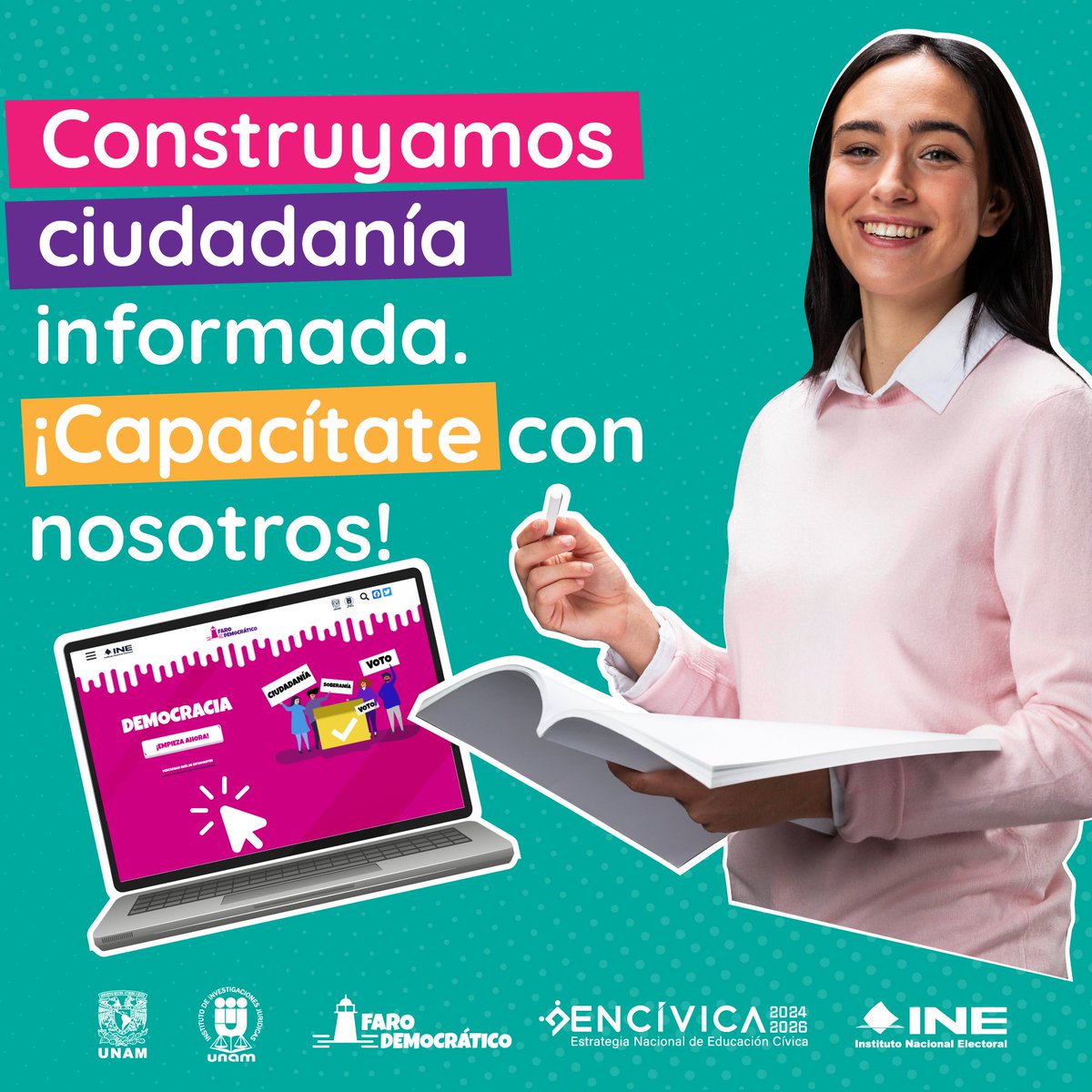 10_jde's tweet photo. Construyamos ciudadanía informada.
¡Utiliza nuestra plataforma!

🔗 https://t.co/HrRBiTfMbz

#FaroDemocrático #ENCÍVICA https://t.co/wShnq0ddKP