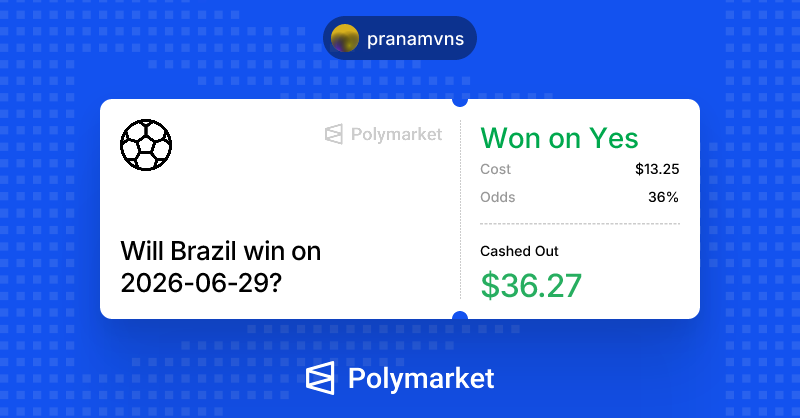 life_monetize's tweet photo. I just won on @Polymarket. 
Honestly just got lucky at the end https://t.co/yzaz0b9roD