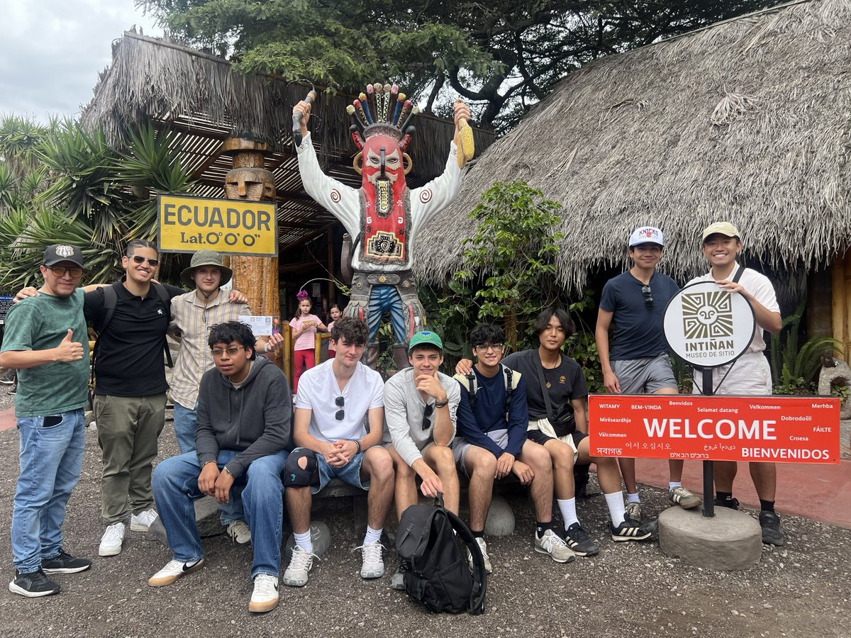 RegisHighSchool's tweet photo. A group of Regis students traveled to Quito, Ecuador, earlier this month for a service immersion trip in partnership with La Fundación Familías Trabajadores, which pursues a holistic approach to family development, reaching out to the poorest segment of Quito’s population. https://t.co/J9WjEdp9Ar