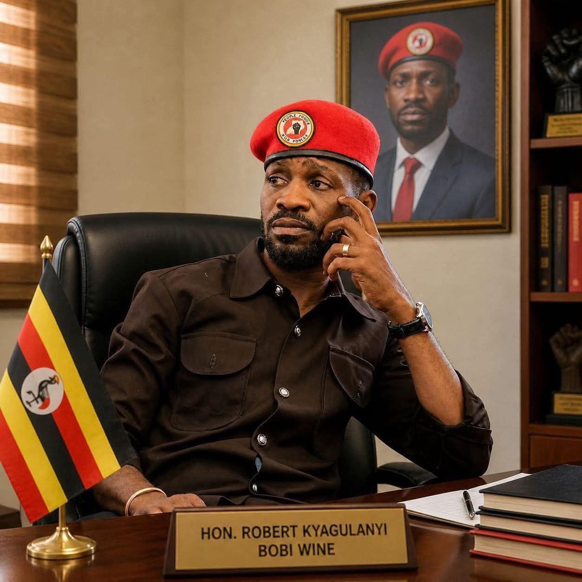 Qobhen's tweet photo. @EastAfricaGov @mkainerugaba @HEBobiwine That's unacceptable! We wholeheartedly stood up and voted very well for H.E ROBERT KYAGULANYI SSENTAMU alias BOBI WINE and he's our elected legitimate President of the republic of Uganda without any compromise 📌.
👇 https://t.co/QgvhS2eN9D