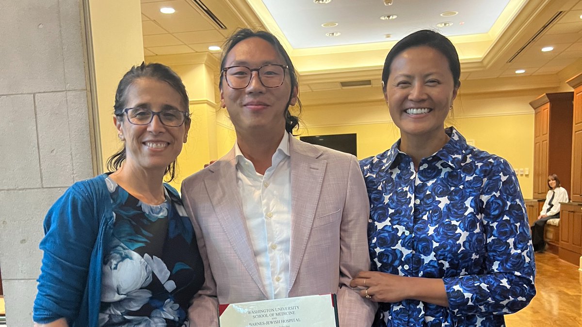 WashUMedRadOnc's tweet photo. Still reflecting on this final directive from @KaramLab to our #radonc clinical resident grads:
"We have trained you to be exceptional clinicians. 
Now, it is up to you to be exceptional healers... Congratulations to the Class of 2026." 🎉🎓 https://t.co/x2p4MXs7pM