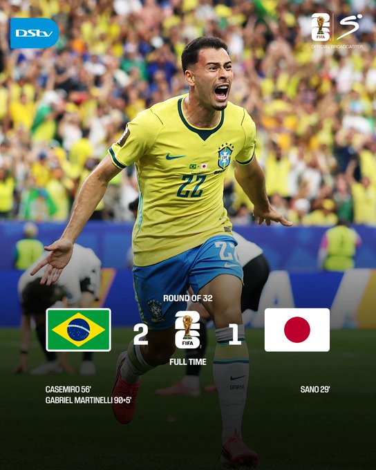 cbdoilRSA's tweet photo. Gabriel Martinelli sends Brazil to the #FIFAWorldCup2026 Round of 16 😤🇧🇷

#DStvFIFAWorldCup2026 | #EverythingCanWait https://t.co/Cxsu62SzGZ