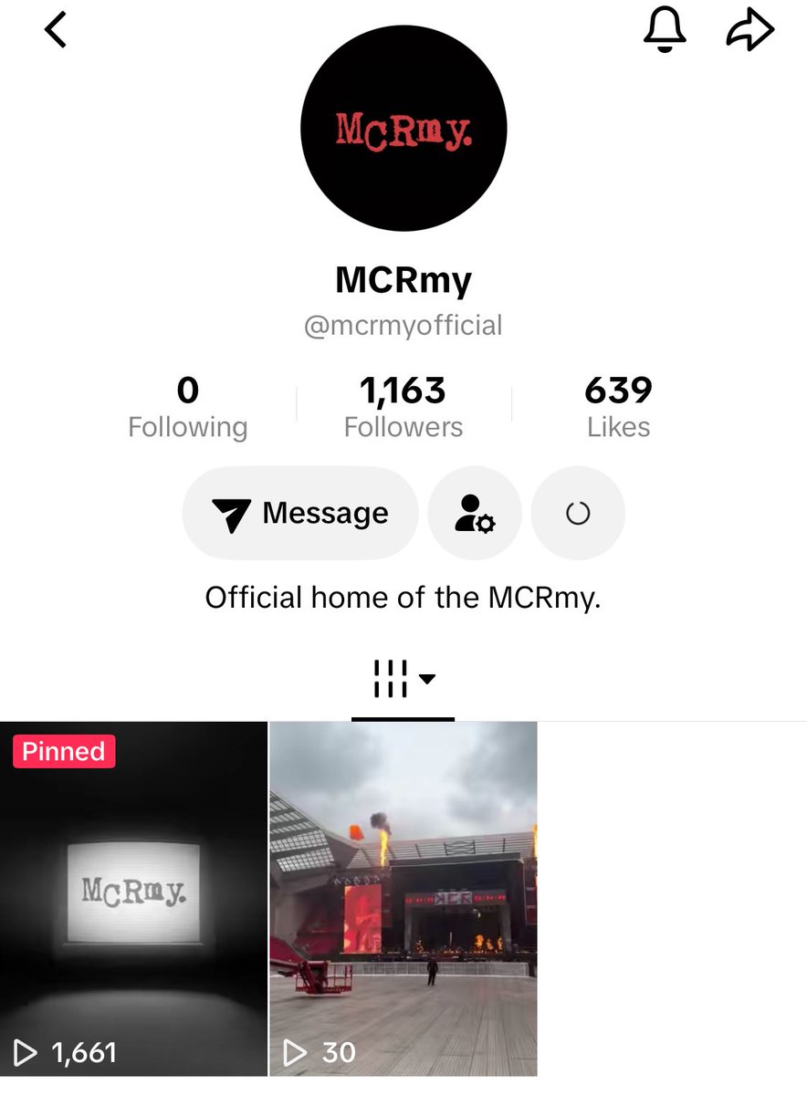 gwayupdates's tweet photo. mcr has opened official fan-focused accounts on tiktok and instagram w the username mcrmyofficial https://t.co/dnU51ogTgO