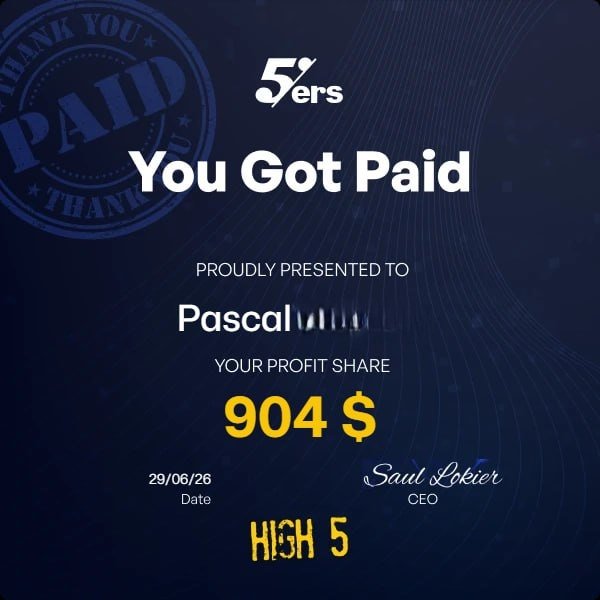 _xPacoGx_'s tweet photo. Thanks again @the5erstrading 
The best propfirm on Earth. 
100% payouts https://t.co/fOmdiZnuaJ