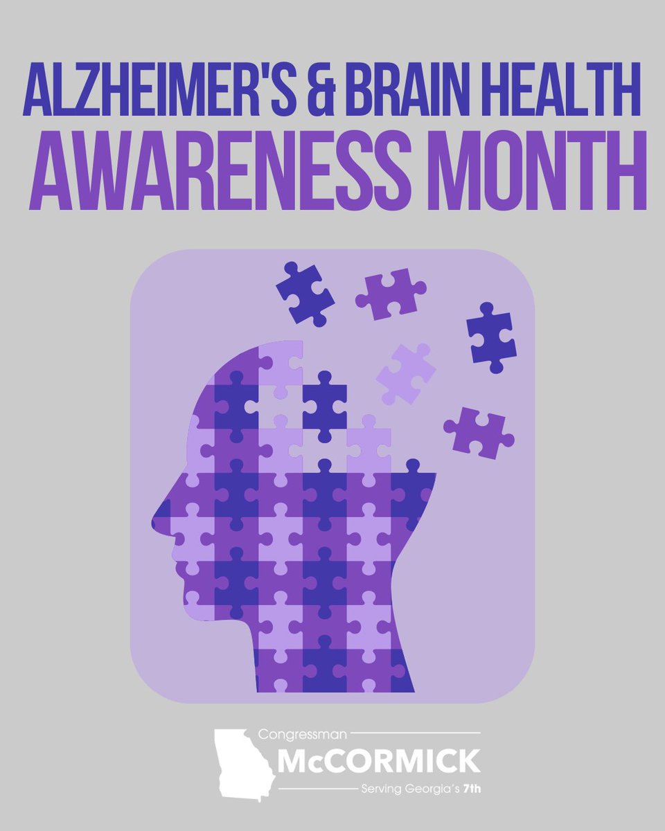 RepMcCormick's tweet photo. Alzheimer’s & Brain Health Month is a reminder of the millions of Americans and families affected by Alzheimer’s and other devastating brain diseases. Throughout my career as a physician, I’ve seen the importance of early detection, continued research, and compassionate care. 

We’ve made meaningful progress, but there is still more work to do. If you or a loved one is facing Alzheimer’s, visit https://t.co/3UfQmdGSuZ for resources and support. And if you’re blessed with good health today, take a moment to be grateful for it.