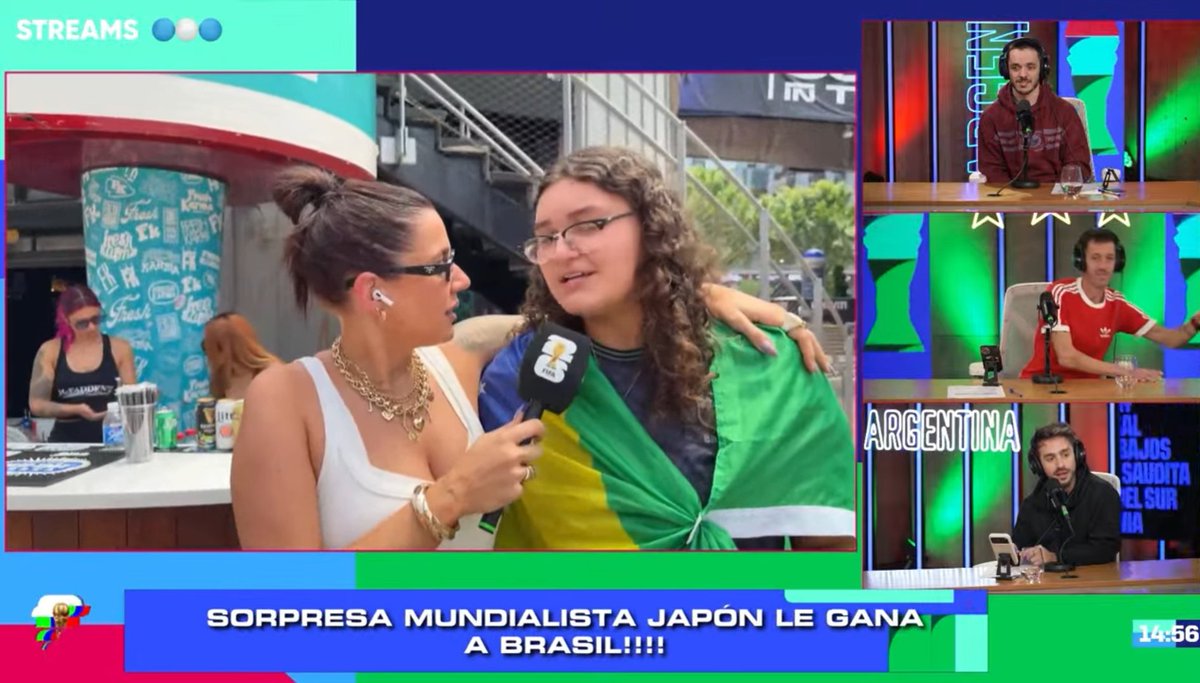 micaela150589's tweet photo. La Tora desde Kansas con los hinchas brasileros para @streamstelefe . https://t.co/Czb6ZebDIn
