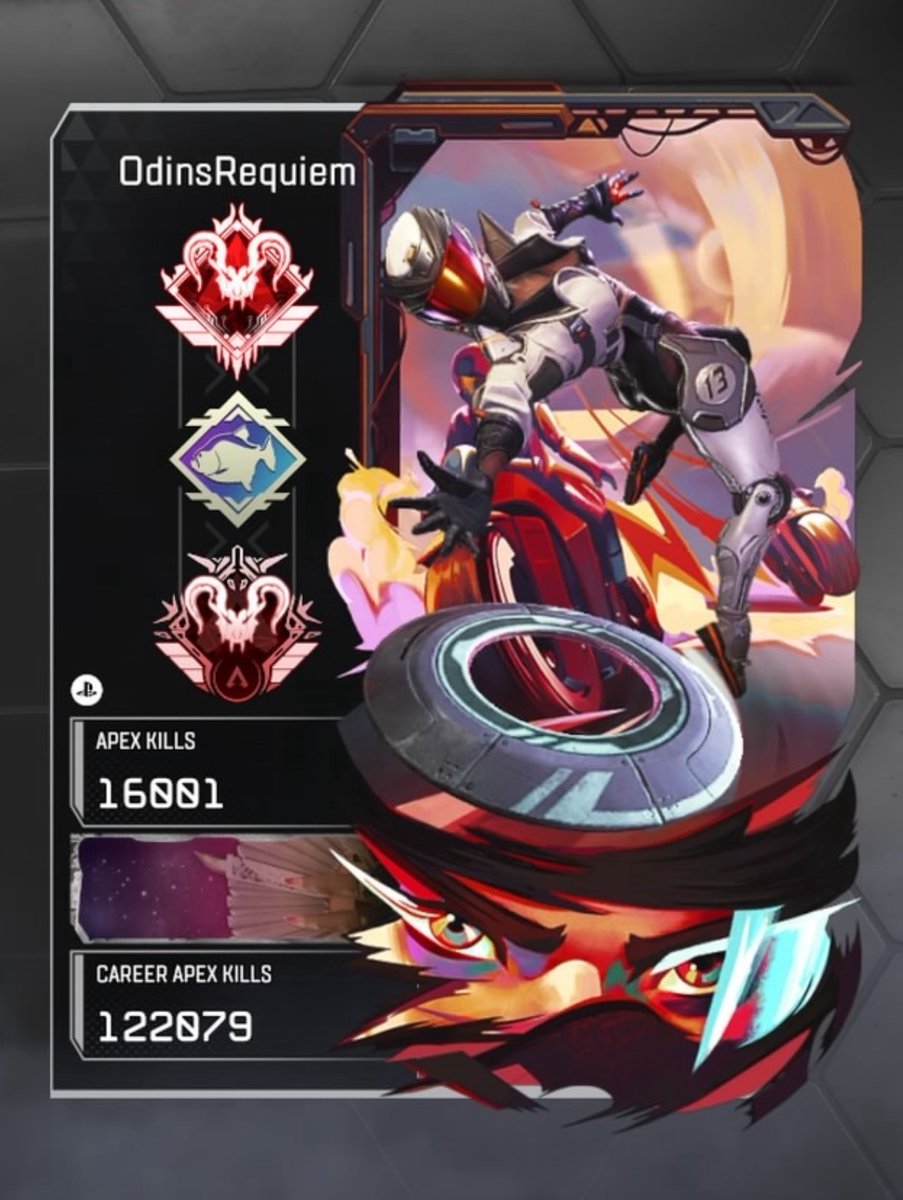 OdinsRequiem's tweet photo. 16,000 kills achieved on Axle! I’m going to call it there on the axle grind for now. #apexlegends #axle https://t.co/ZSNUiMLm01