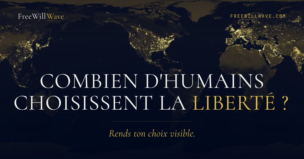 SBrocteur's tweet photo. Aimes-tu la liberté ? Réponds oui — et rends ce choix visible.
Reçois ton numéro Free Human, rejoins la Vague. Notre objectif : être beaucoup.