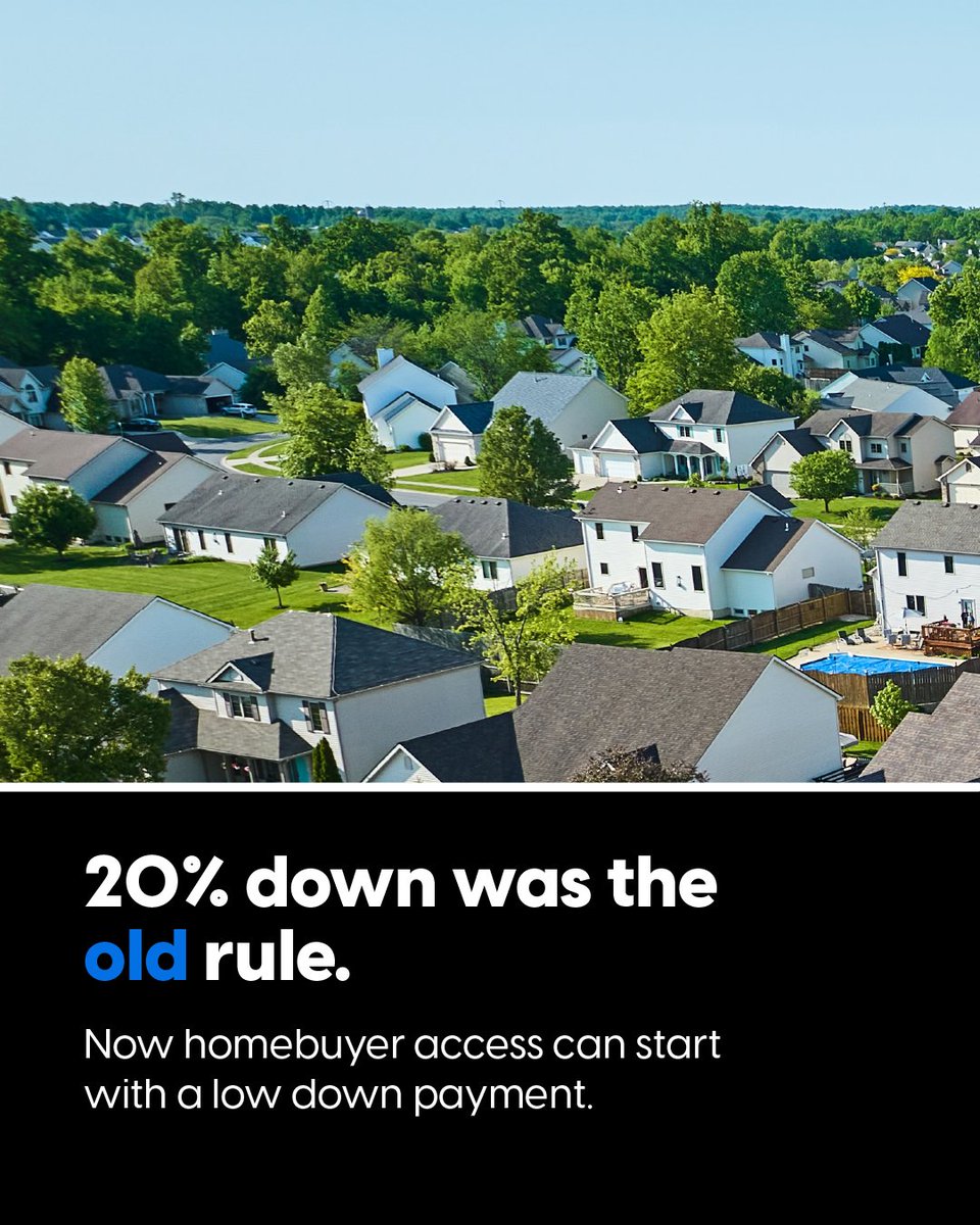 ChrisPedison's tweet photo. A big down payment isn’t the only way in, as there are a range of low down payment options available today. Ranging from 0% to 3.5% down, buyers have more opportunities to enter the market with less cash up front. Learn more at: https://t.co/nHtma6yYx8 https://t.co/2ij2aqv51n
