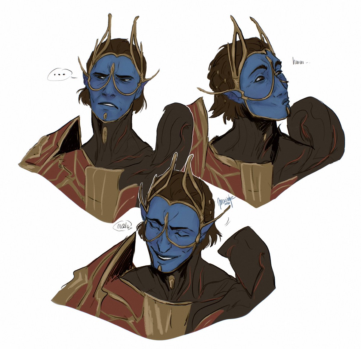 morimhe's tweet photo. found this in the folder and i have no idea what comment of his made me think of and drawing this lol 
#warframe #warframefanart #tennocreate https://t.co/Zf3CAr2MNz