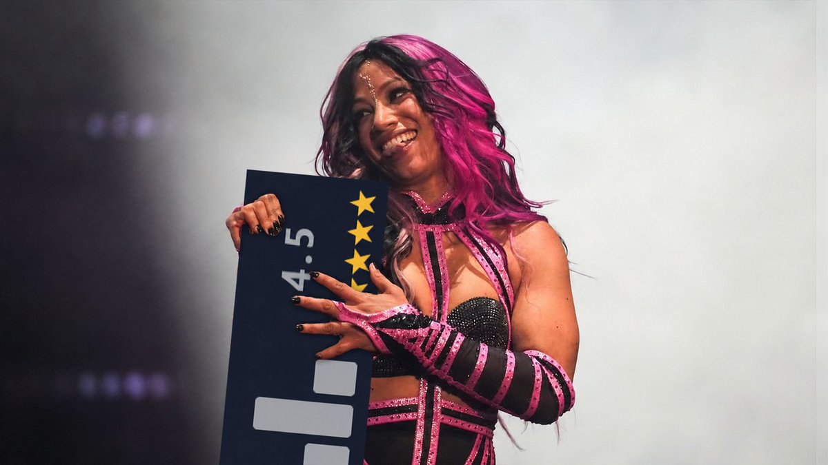 dropkickdjulian's tweet photo. Mercedes Moné vs. Maya World is the highest-rated American women's match of 2026 on Dropkickd, with a 4.5★ average (1,000 ratings). https://t.co/GiQWJTGIuB