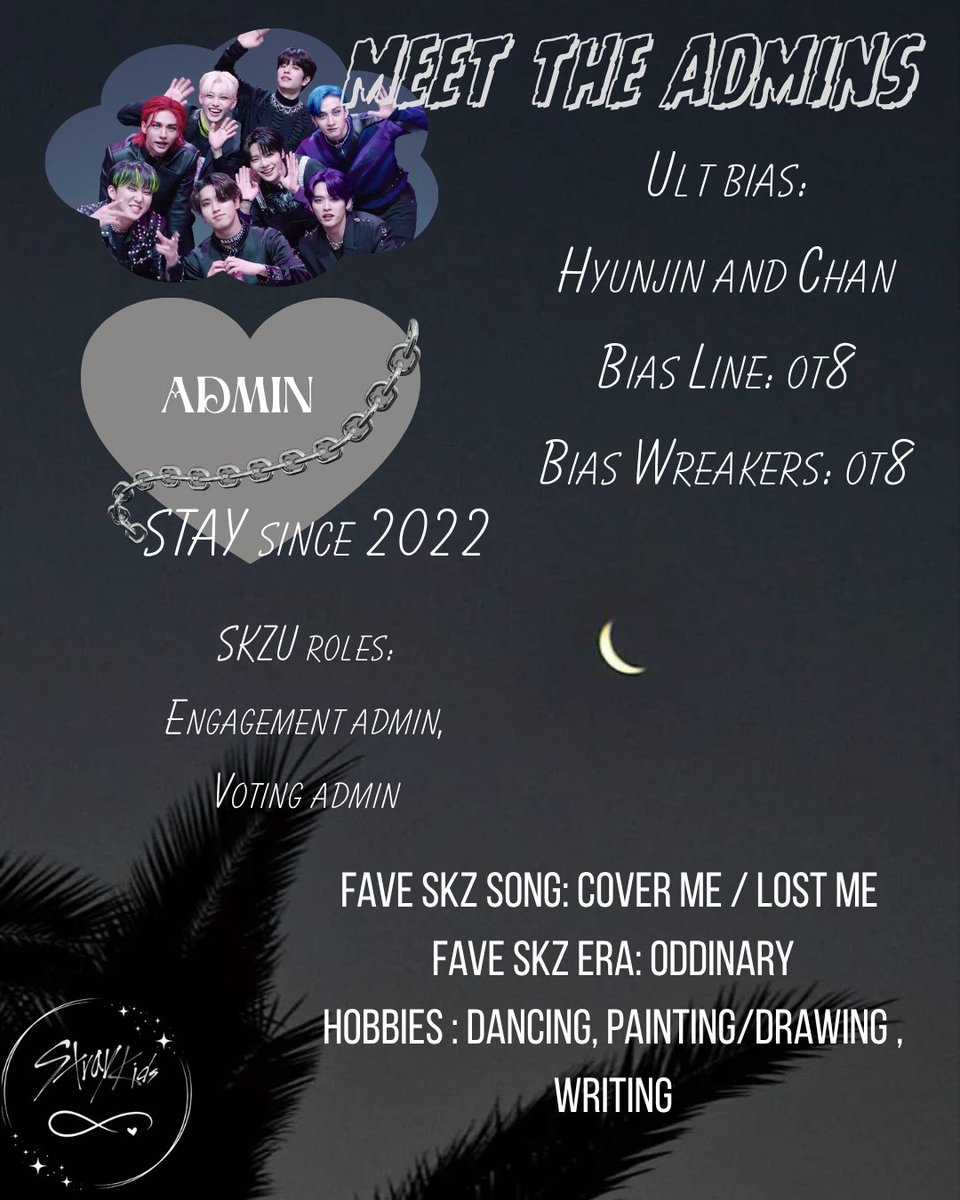 SKZ_Linoverse's tweet photo. It's my turn to introduce myself..

Hi, Hi  I am Admin 🩶 . I've been a Stay since 2022, when a Just Dance video on youtube, recommended me Maniac.. one cute deep voice guy and 8 incredible artists stole my heart and I dove head first into the StrayKids Rabbit hole.
Now I’ve joined the Universes, a space built from passion, dedication, and love. I’m truly grateful to be here, and I’ll do my best to support and grow with this beautiful family 🩶

stay tuned for the next admin tomorrow

#StrayKidsUniverse
#OneUniverseForStrayKids