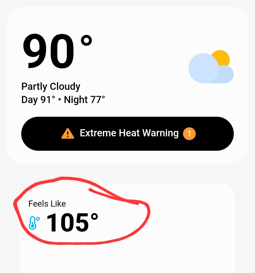 softtail65's tweet photo. Jfc, it's so humid here that it feels 15° degrees hotter than it actually is. Nope, I'm not going outside to see, either. How are y'all doing today? 
Please stay hydrated and don't overdo it if you have to be outside abd you've got this kind of weather. 🤗 https://t.co/0VORtDLo0o