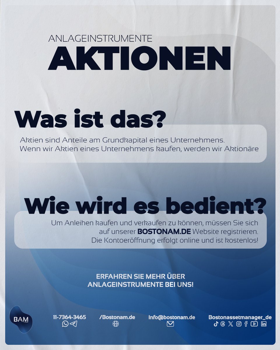 Assetboston_de's tweet photo. Was sind Aktionen? 
Bei den Aktien handelt es sich um Anteile am Sozialkapital eines Unternehmens. 

Wenn wir Aktien kaufen, kaufen wir einen Teil des Unternehmens, den wir auswählen. 

Erfahren Sie mehr auf unserer Website unter https://t.co/2G3dT5xXe8 

#deutchland #Geld #Ersparnisse #Finanzen #Inflation #Kapital #Aktienmarkt #Investitionen #FCI #aktien