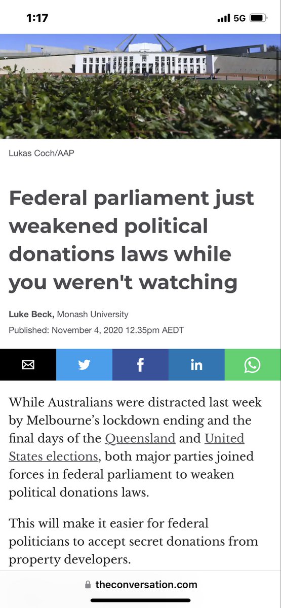 eliza_brien's tweet photo. It’s equally important to know who is bankrolling @AustralianLabor and its twin #LNP.
Political donations laws are farcical, who MPs and Ministers meet is hidden from the public, lobbyists own the corridors of power in Canberra. …
#VoteINDEPENDENT #VoteGreen for democracy. https://t.co/WkykVxBi2g