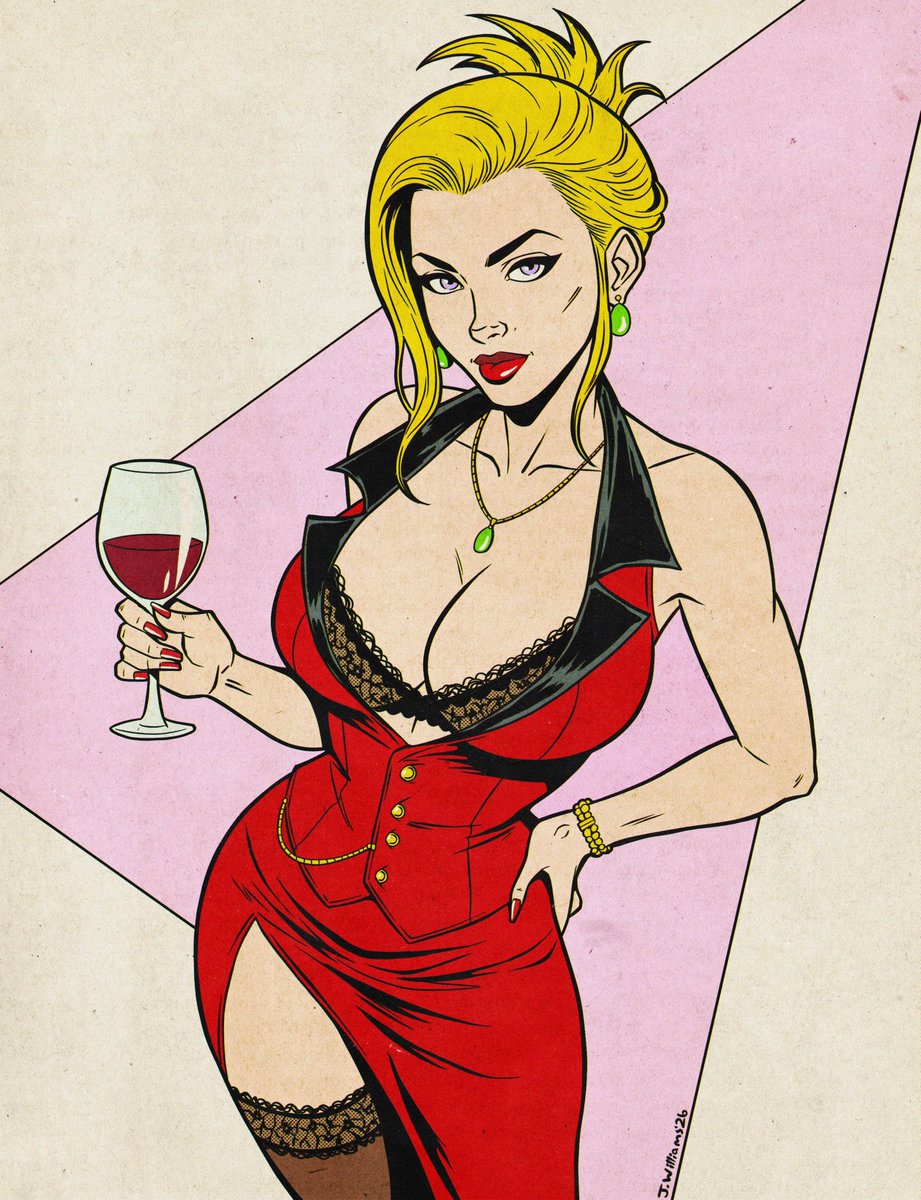 JayWilliamzArt's tweet photo. Scarlet from Final Fantasy VII https://t.co/A8nkmMEzLL