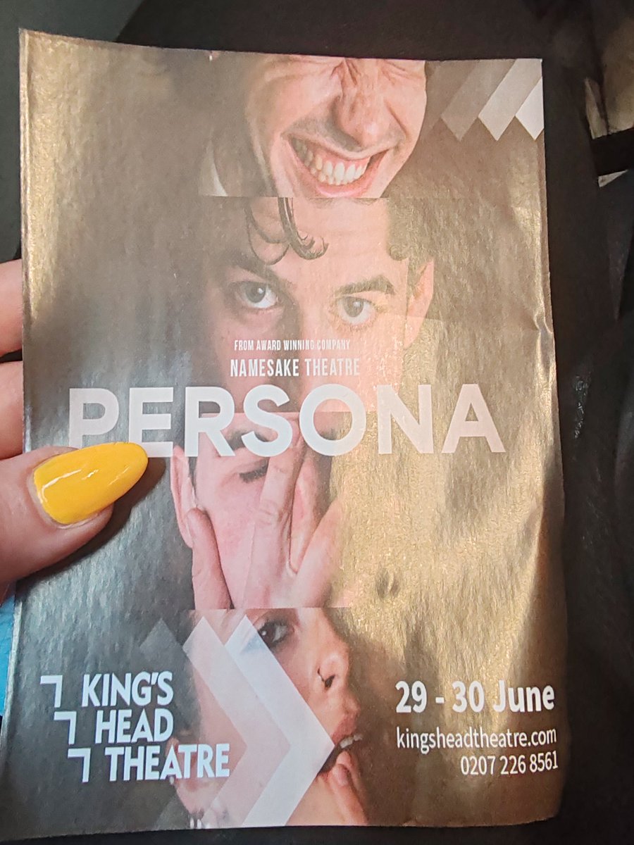 RatedReviewed's tweet photo. Tonight at @KingsHeadThtr for Persona! https://t.co/PbsCQoiiR9