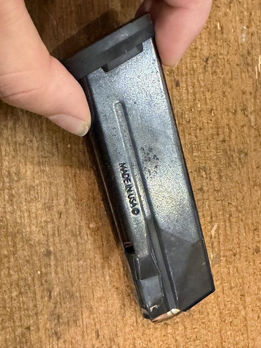 BedroomOperator's tweet photo. $50 magazine finish failure 

count your days @sigsauerinc https://t.co/8git7Bu3Ik