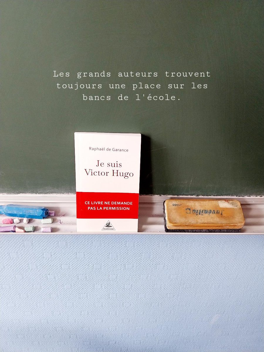 RdeGarance's tweet photo. Merci à @angtimkwlsk qui a reçu son exemplaire de "Je suis Victor Hugo" et qui m'a envoyé cette chouette photo ! 

#école #littératuregénérale #instabookfrance #livre #roman https://t.co/UpdAJfGq0e