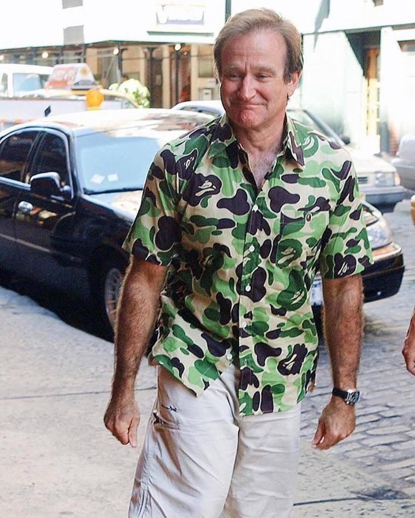 grailedpolice's tweet photo. Robin Williams for BAPE https://t.co/dY7lhB2hZt