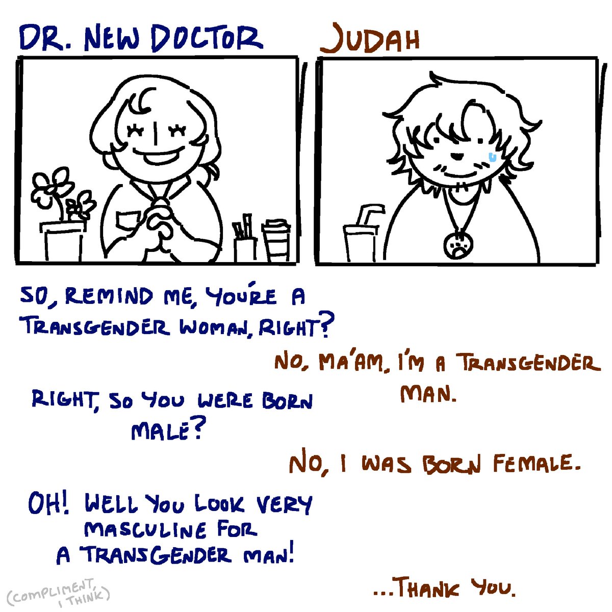 hexdwimo's tweet photo. another interesting medical thing. sometimes i think i’m the first transmasc patient every doctor in my town has ever had https://t.co/nBpVQaar0v