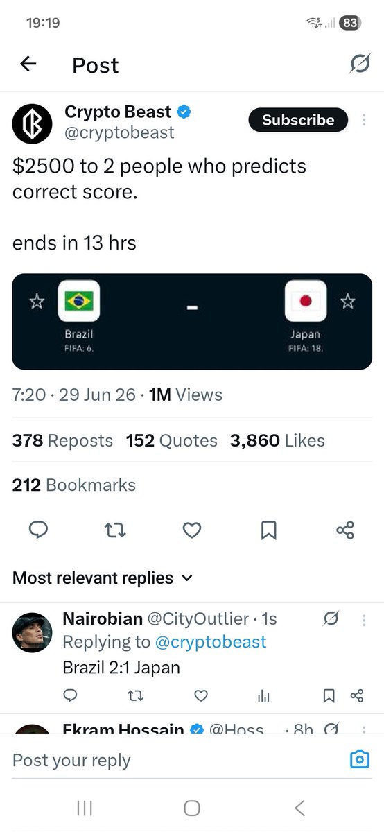 CityOutlier's tweet photo. @cryptobeast Pay me now. https://t.co/AsgTqowakf