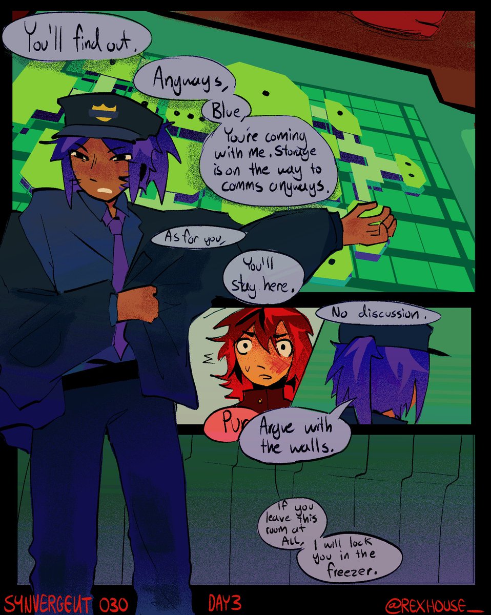 rexhouse_'s tweet photo. [Day 3] Taking The Long Way 2/3
#synvergent #amongusshow AU https://t.co/ojhiljqDYr