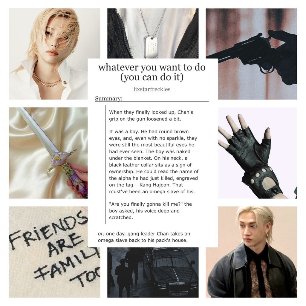 starilix's tweet photo. whatever you want to do (you can do it) • update!
— chnlx 🐺🐥
— rated e, 12/13 (100,6k)
— gang leader chn takes omega slave flx to his pack’s house
—https://t.co/f3Tfnaa057 https://t.co/aqaUAJKzLT