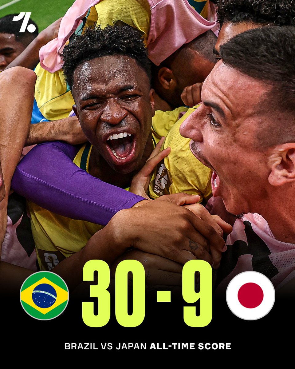 OneFootball's tweet photo. Brazil really have the upper hand over Japan over the years...we should have seen the late drama coming 😳😮‍💨 https://t.co/9gKatcMBv0