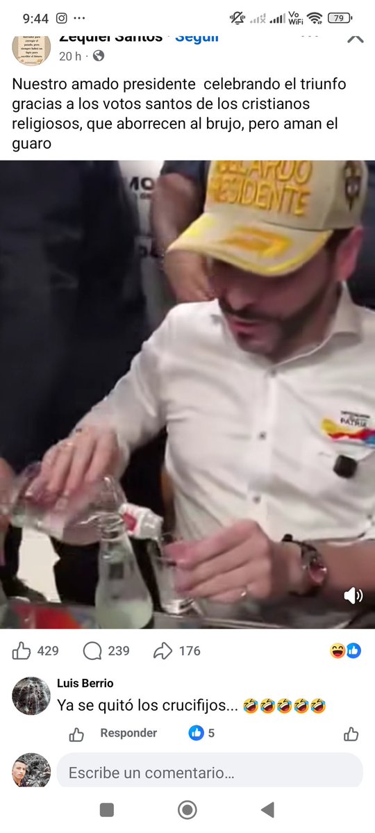 ErnieLic's tweet photo. El presi celebrando con guaro el triunfo gracias al voto cristiano. Ya se olvidó de los crucifijos y la biblia. Por algo dicen que hay que cuidarse de los camanduleros. ¡Salud!
"Comen dioses y defecan demonios". https://t.co/KspGlNwgR5