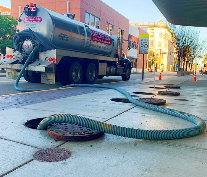 Evansville's tweet photo. The EWSU’s drop-off point for septic waste, fats, oils, and grease closes July 1, and a local company is stepping in to fill the void ➡️ https://t.co/EcXxXxWtzH. https://t.co/kxKrbkTgV9