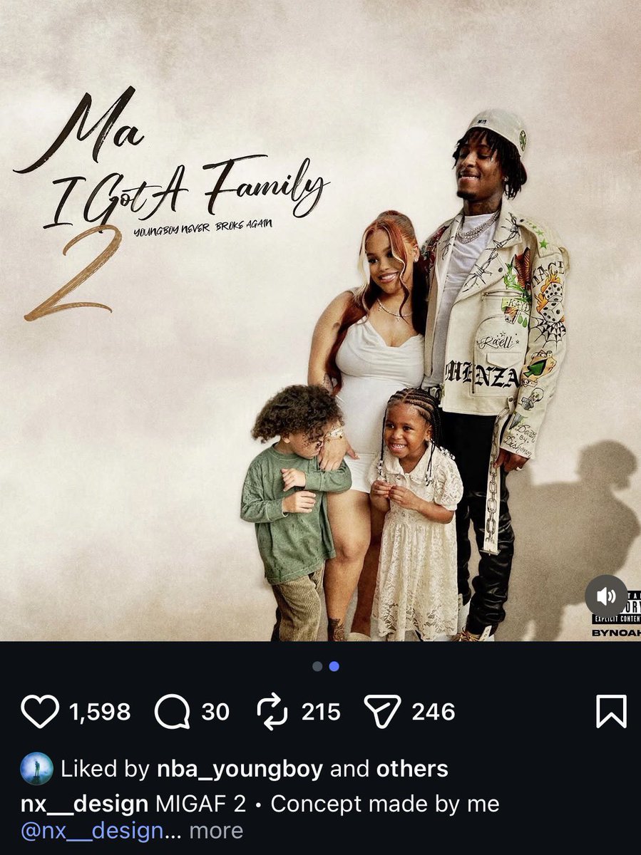 YoungboySource's tweet photo. Ma I Got A Family 2 👀 https://t.co/BcDMyTqrOt