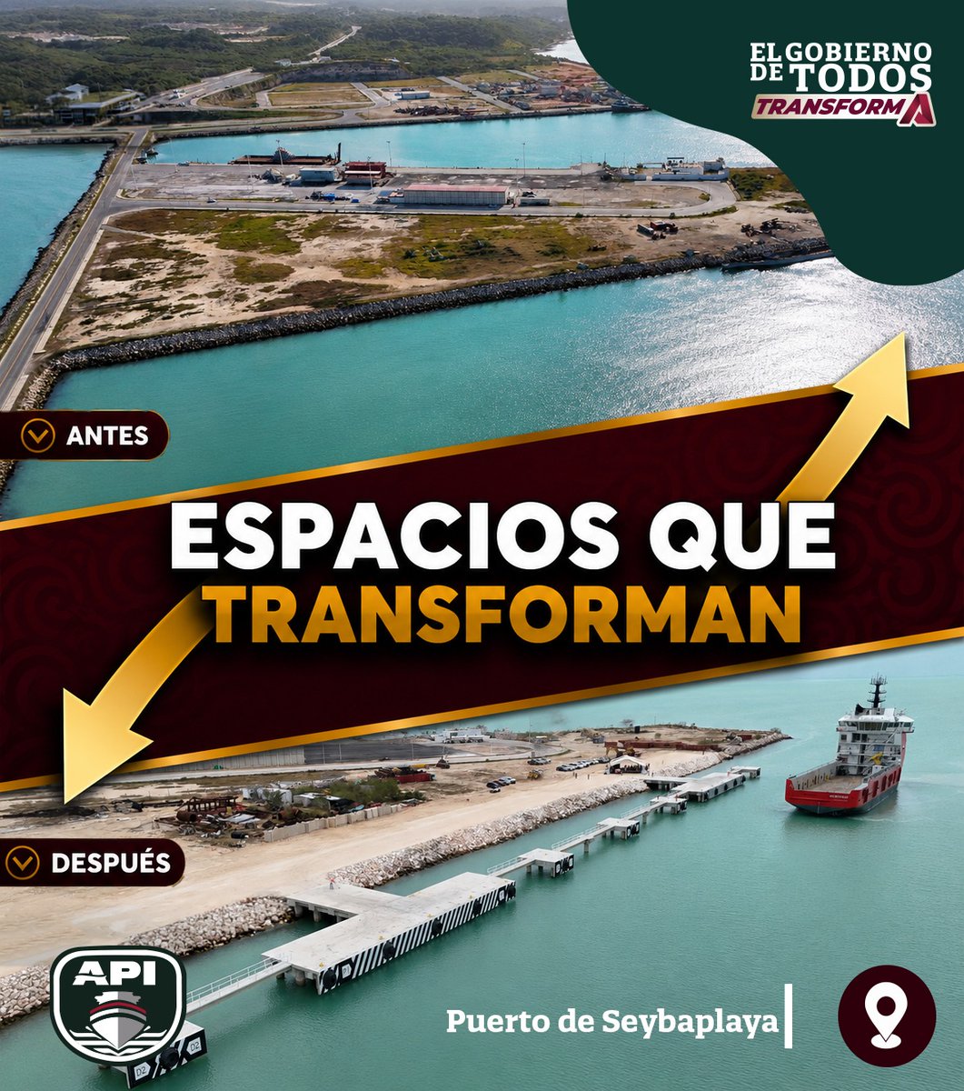 Walther_Patron's tweet photo. Con la construcción de un nuevo duque de alba en la Plataforma 2, el Puerto de Seybaplaya sigue fortaleciendo su infraestructura. https://t.co/zSzHhtOHek