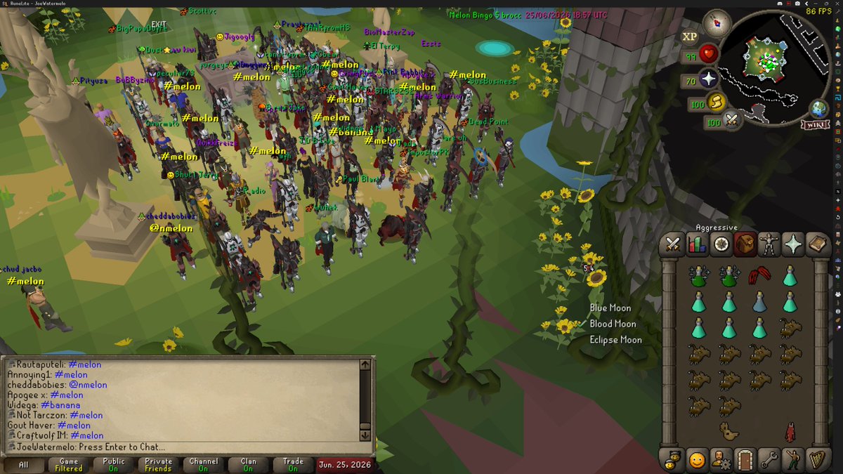 JoeWatermelonTV's tweet photo. 5th MELON BINGO IS OFFICIALLY OVER!!

Ty to everyone for showing up and vibing out. Insane how many cool people I've ended up meeting all because of this game. https://t.co/R1b7kqKo3Z
