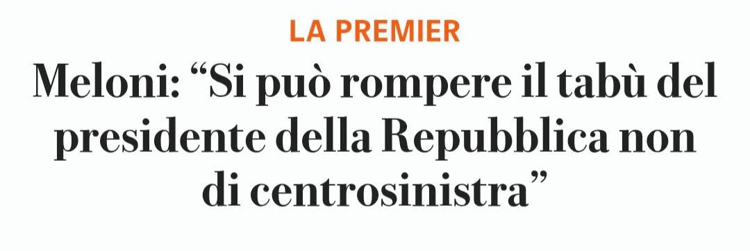 Macmo81's tweet photo. Abbiamo un modo ed uno soltanto per impedire di avere la russa al Quirinale al prossimo giro:
andare a votare e farlo in massa, contro chi per quattro anni ha fatto zero di zero ma ha avuto come unico e solo scopo il manteninento del potere.
Basta Meloni, basta destra...BASTA. https://t.co/PF96OGI5fx