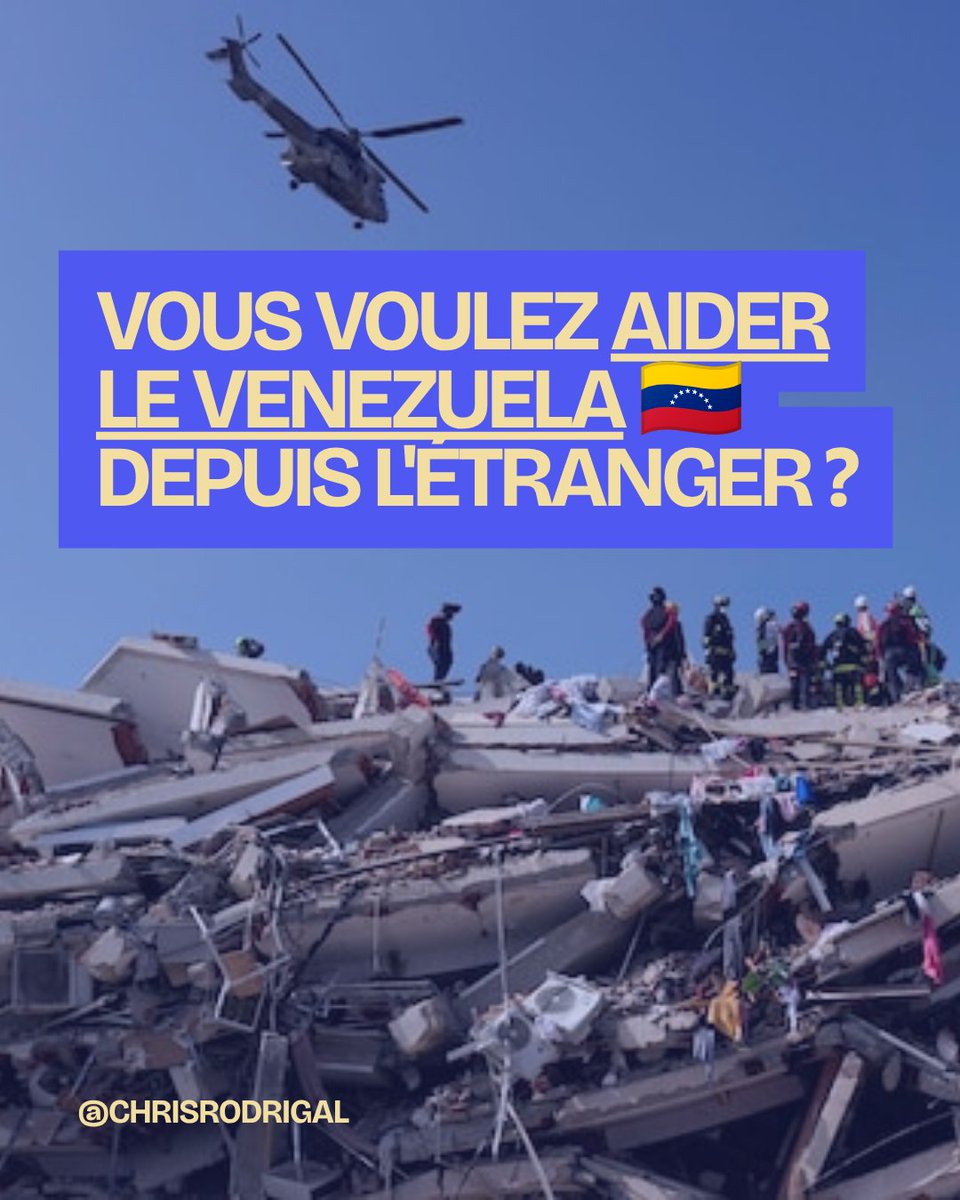 ChrisRodrigAl's tweet photo. 🇻🇪 Vous voulez aider le Venezuela depuis l'étranger ?

Exigez de vos gouvernements la FIN IMMÉDIATE de toutes les sanctions économiques et la RESTITUTION des biens souverains vénézuéliens bloqués à l’étranger.

Car pendant que le Venezuela affronte les conséquences des séismes, des milliards lui sont toujours confisqués :

🇬🇧 Royaume-Uni : 31 tonnes d’or bloquées à la Banque d’Angleterre
→ environ 2 milliards $

🏦 FMI : droits de tirage spéciaux retenus depuis 2021
→ environ 5 milliards $

🇺🇸 États-Unis : confiscation de CITGO, filiale pétrolière publique vénézuélienne
→ environ 13 milliards $

🌍 Réseaux bancaires internationaux : liquidités gelées
→ environ 7 milliards $

Total des pertes économiques dues aux sanctions :
40 milliards $ par an (2015-2022)
Total des dégâts estimés des séismes :
5 à 10 milliards $

Le Venezuela n’a pas besoin de charité sous embargo. Il a d'abord besoin qu’on lui rende ce qui lui appartient.

Ni le Venezuela, ni aucun peuple ne mérite cette extorsion à échelle internationale.

Si vous vivez aux États-Unis, au Royaume-Uni ou dans l’Union européenne :
interpellez vos gouvernements.

Rendez l’argent. Levez les sanctions. Réparez les dégâts. Il est temps !