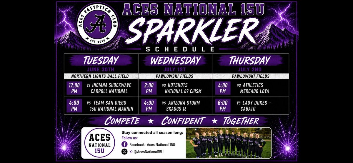 CaylenGoff's tweet photo. @DrakeSoftball Thanks for coming to the Aces workout this morning!  I wanted to share our schedule! https://t.co/8Vtppg3XQM