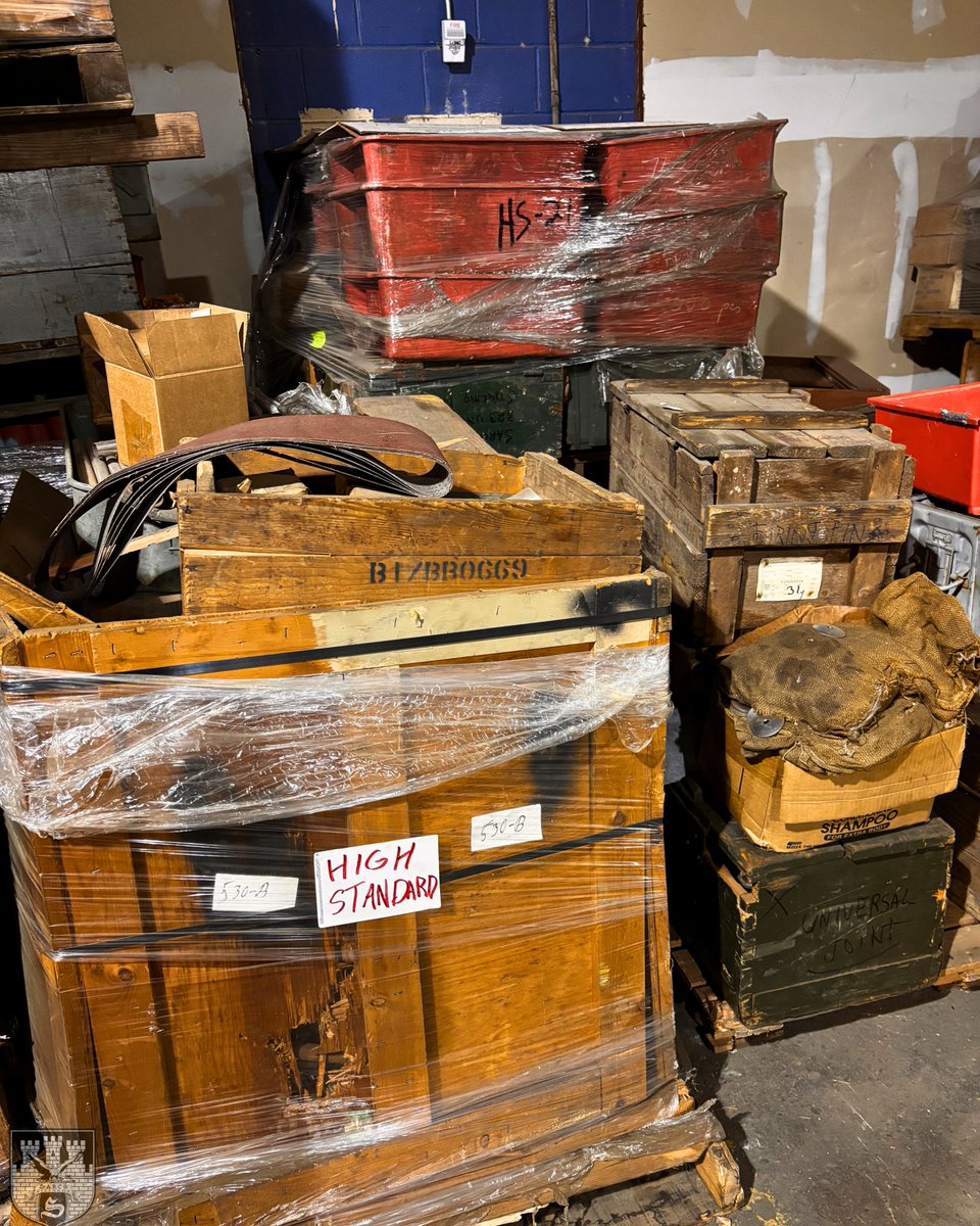 Sarco_Inc's tweet photo. We've got High Standards here at Sarco.

We're going through tons of pallets of High Standard parts and can't wait to update the site for you.

Or, if anyone is interested in the entire pile please give us a call...

#highstandard #pallets #sarco #unboxing #newarrivals https://t.co/rxSrIiFG86